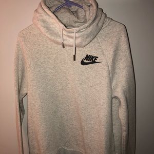 nike funnel neck fleece pullover hoodie